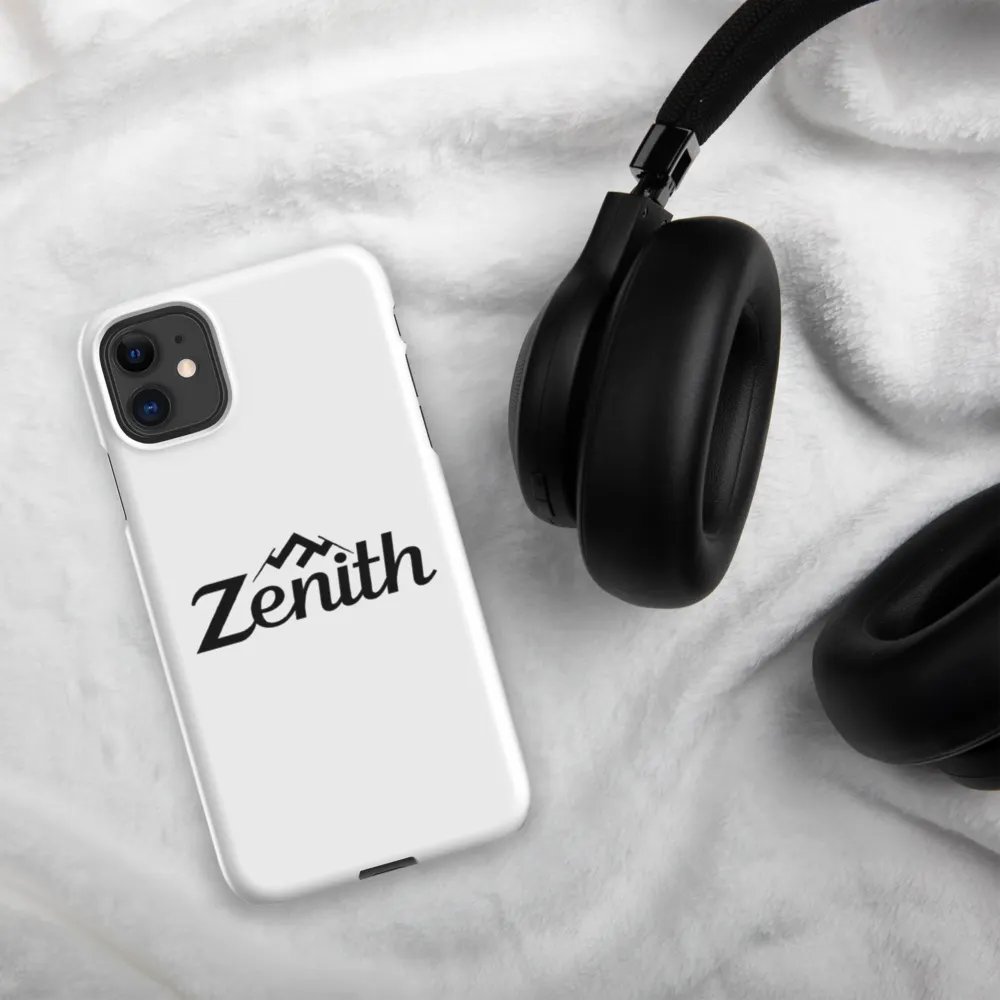 TDS Music Zenith iPhone Case - Glossy White with Mountain Peak Design product image (6)