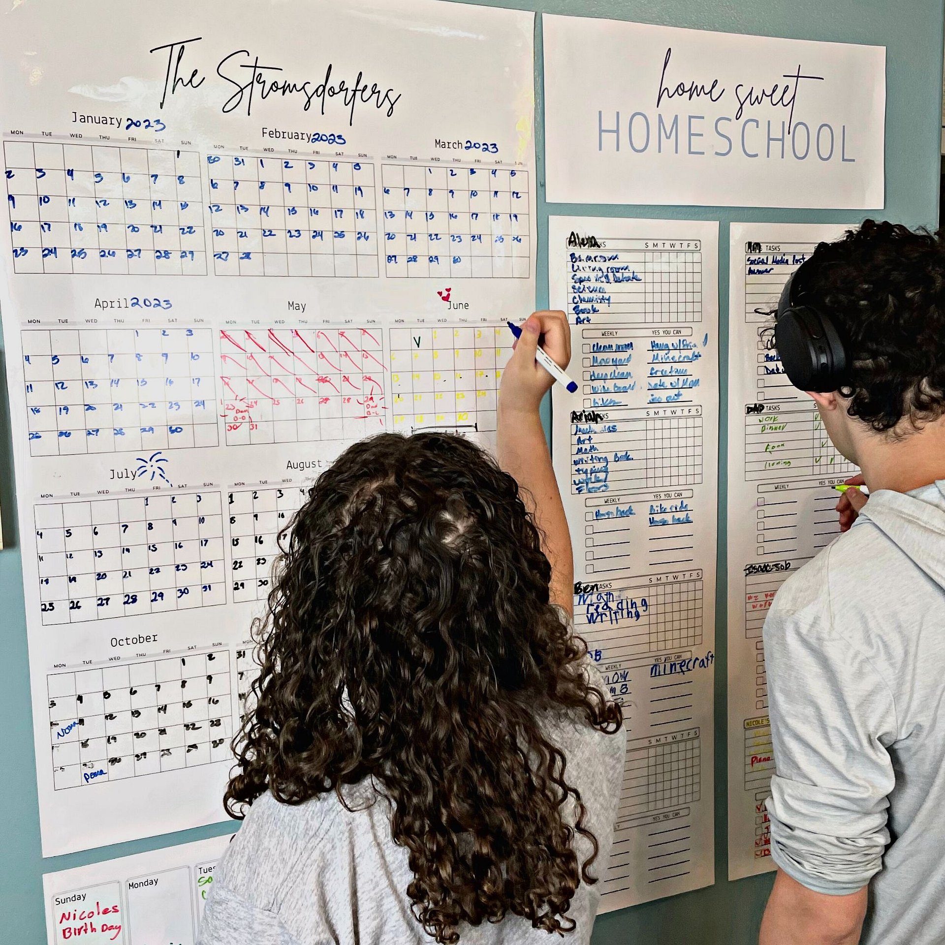 The Dry Erase Family Command Center product image (1)
