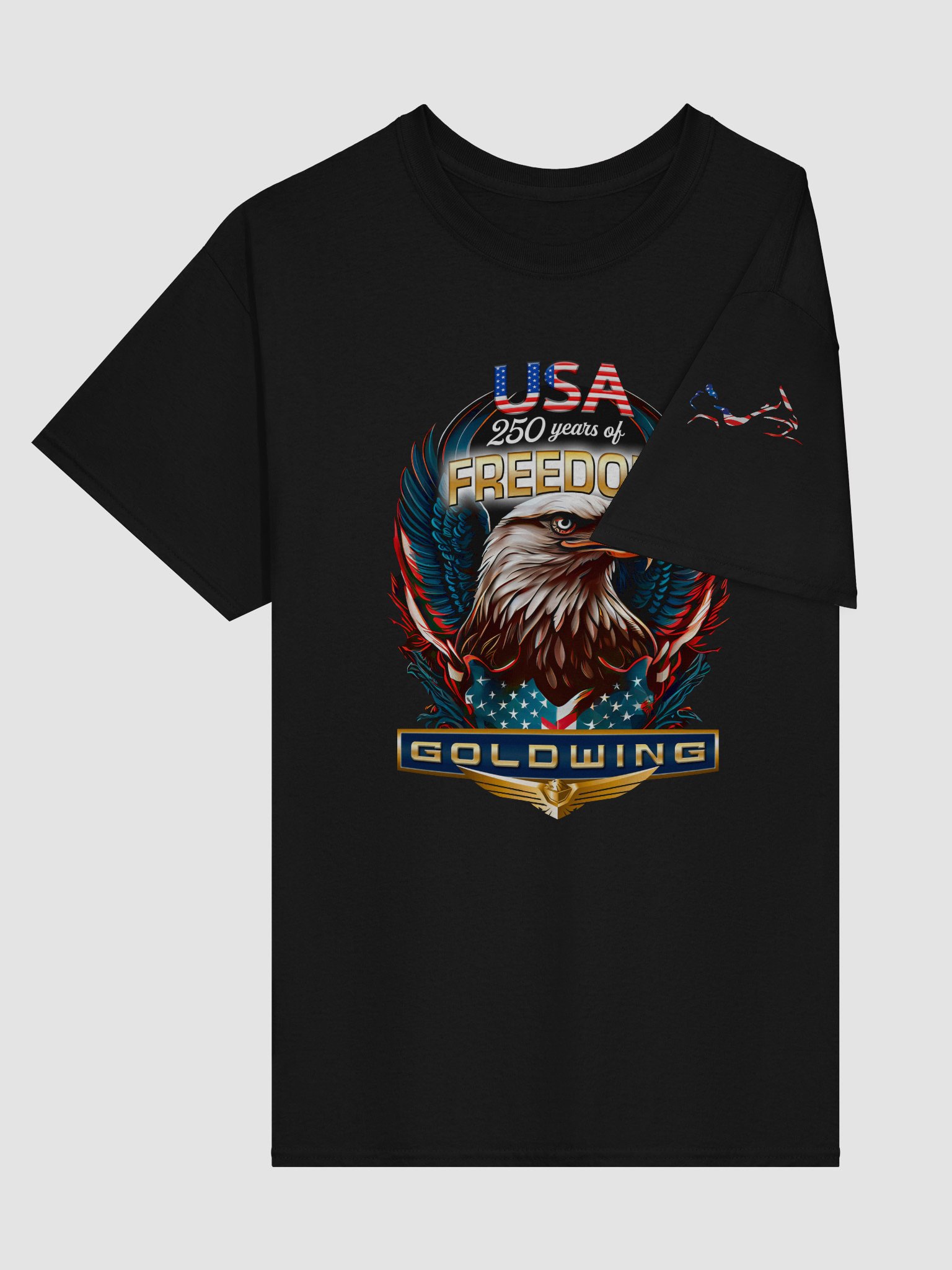 America 250 GOLDWING Tee Shirt (Front and Back) product image (3)