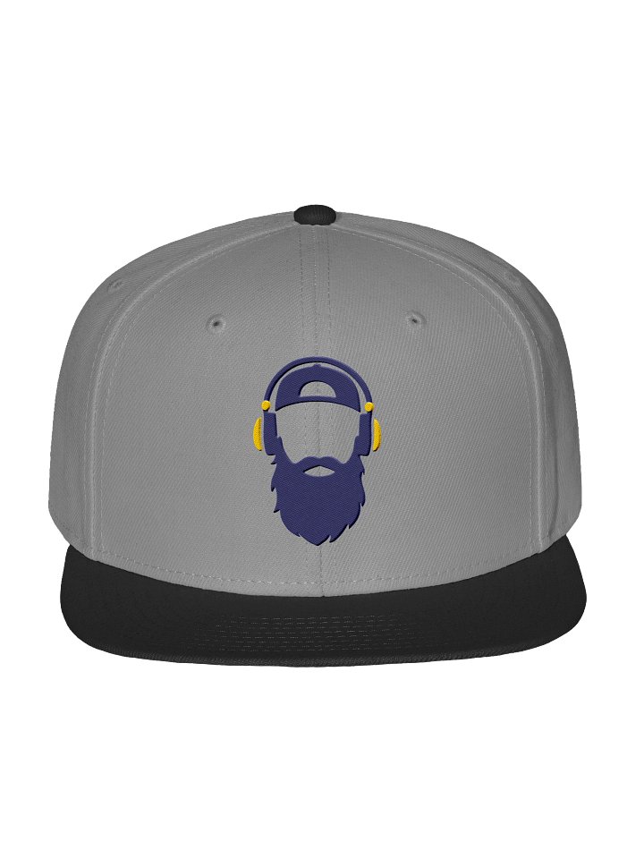 Flat Bill Rolen Beats Icon Split Script Hat – Navy/Yellow Split Hrz Logo product image (4)