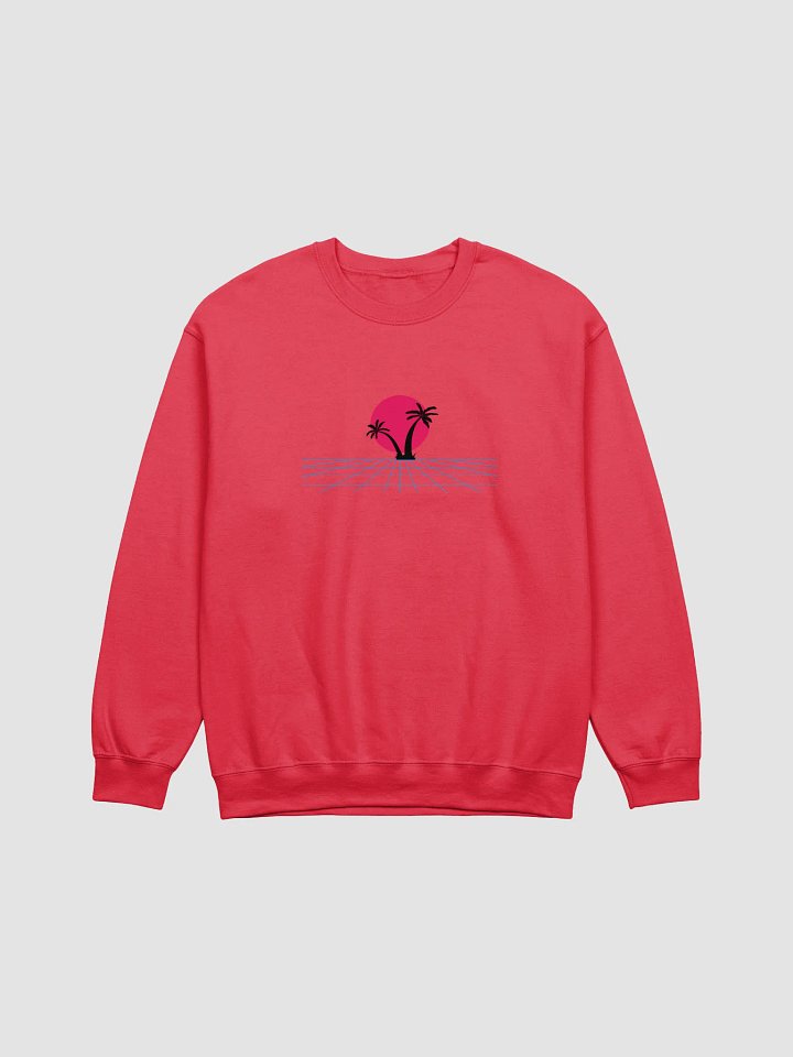 Retro Synthwave Palm Tree Sweatshirt product image (1)
