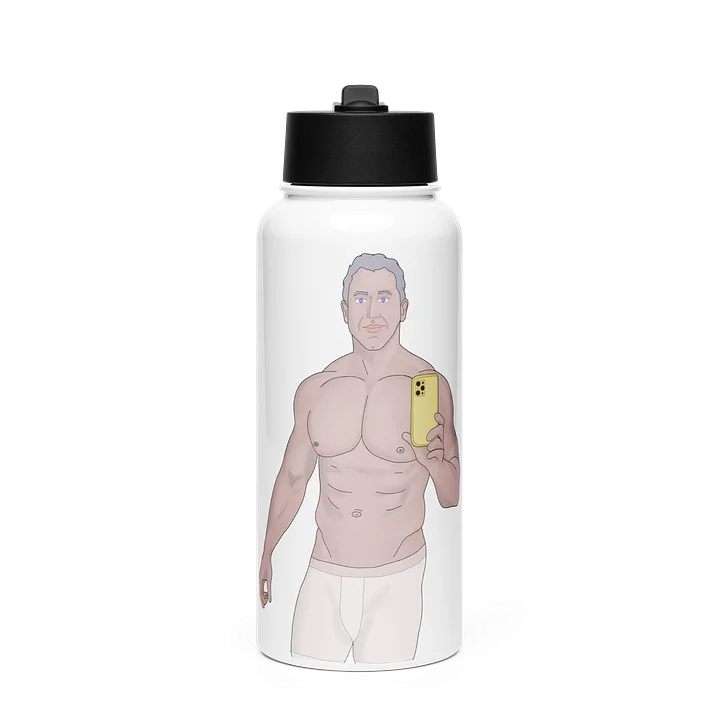 Gym Daddy Mirror Selfie Insulated Straw Water Bottle product image (1)
