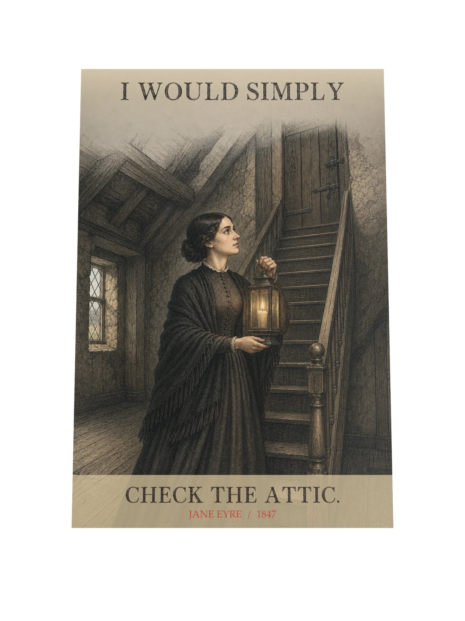 Check The Attic -- Jane Eyre Art Print product image (9)