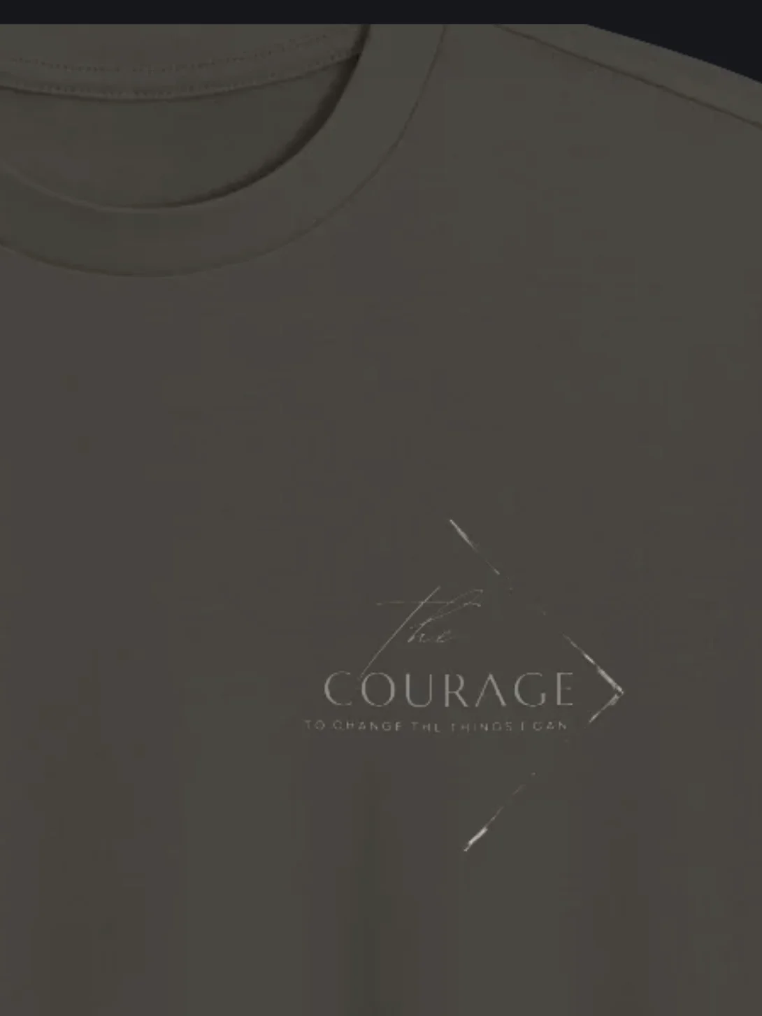 Courage to Change Oversized Box Tee product image (2)