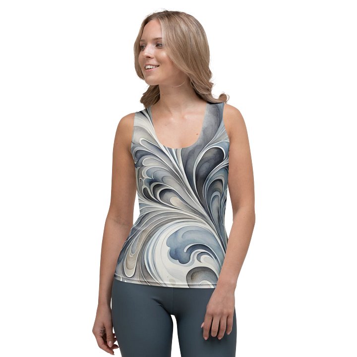 Gray Fractals Tank Top product image (1)