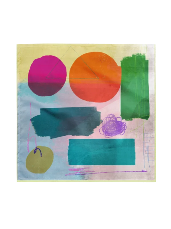 Playful Abstract Art Print Bandana product image (3)
