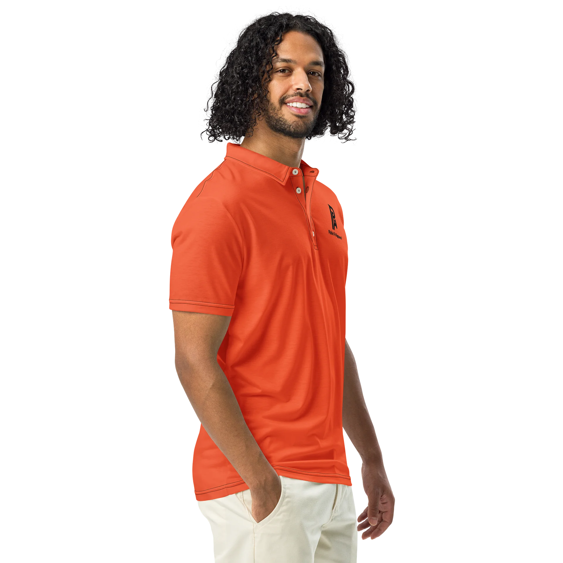 Vibrant 'PA' Men's Polo Shirt-Orange product image (1)