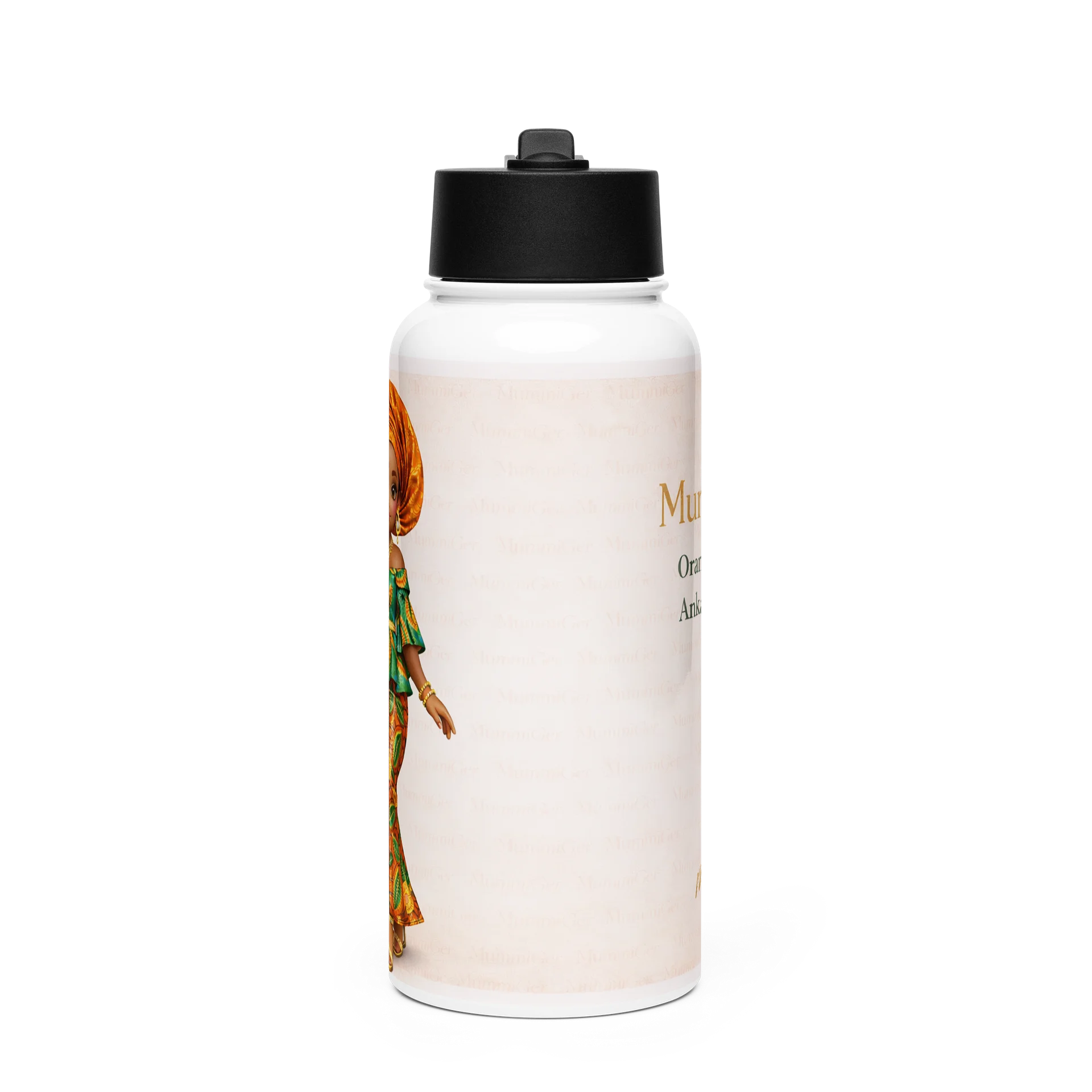 Ankara Elegance Stainless Steel Water Bottle product image (1)