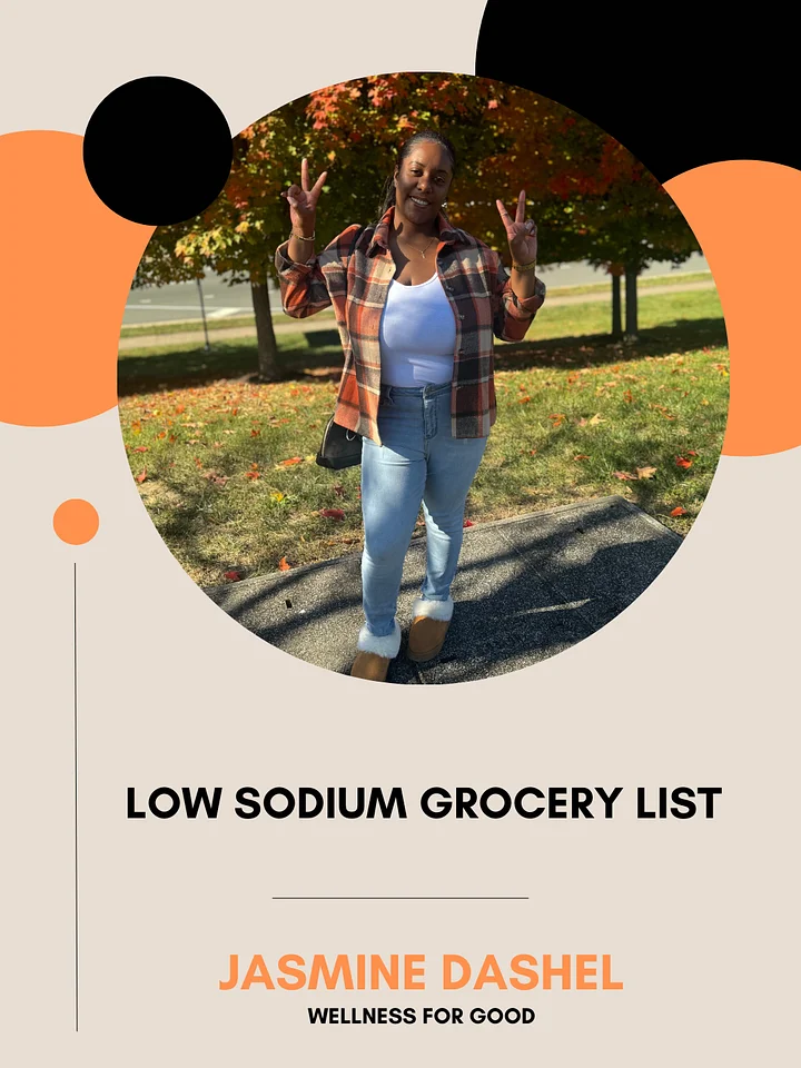 🛒 Low Sodium Grocery List – Full Version (As Seen in My Video!) product image (1)