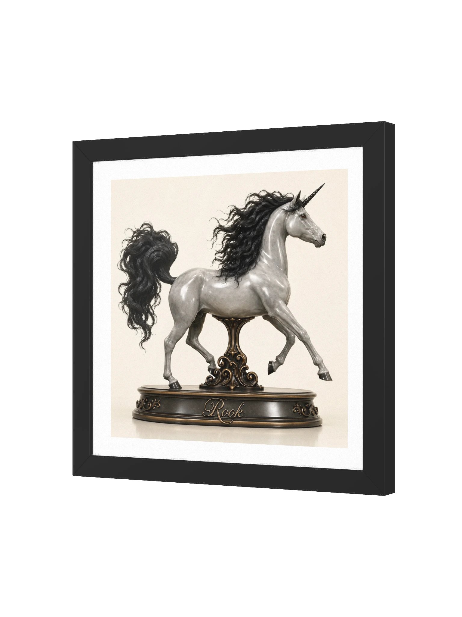 Chess Collection — Rook Unicorn Framed Poster product image (52)