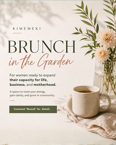 Good morning!!! See you in an hour! 

Link in bio! 

#Brunch #BrunchInTheGarden #Kimemeki