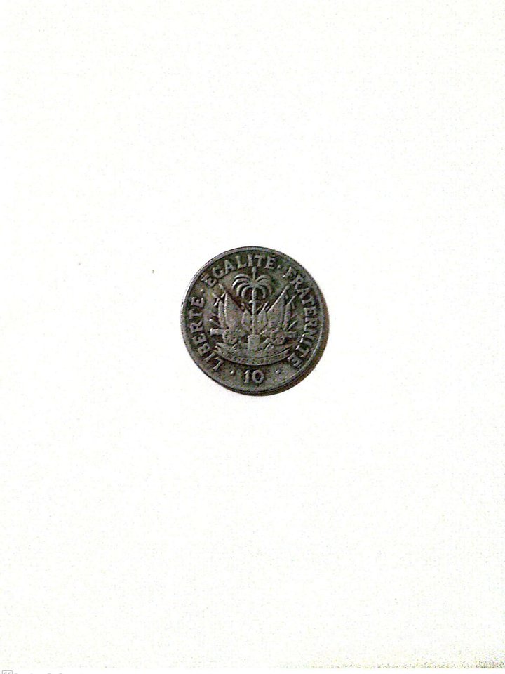 10 cent Haitian Gourde coin - Dumarsais Estimé (1949) product image (2)