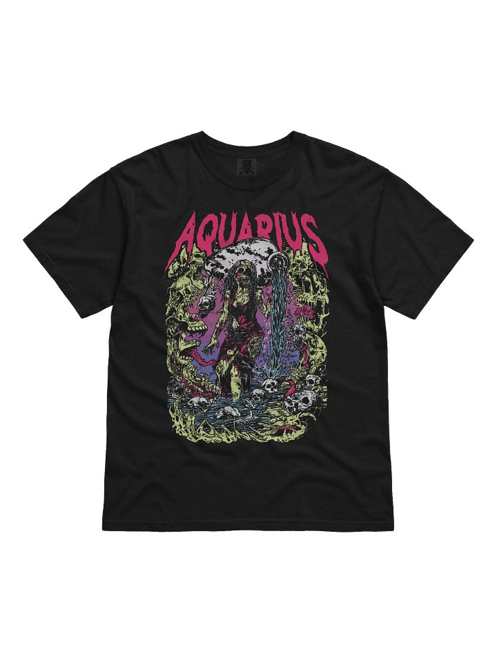 Aquarius Zombie Zodiac Art Unisex Shirt product image (1)