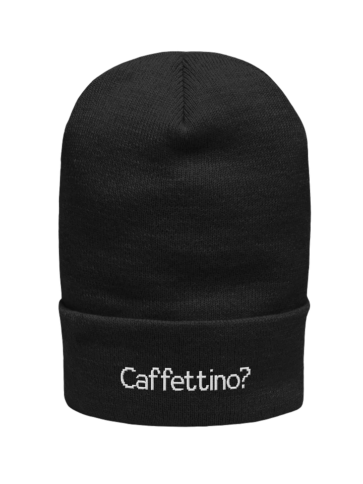 Cappello Beanie Nero “Caffettino?” product image (2)