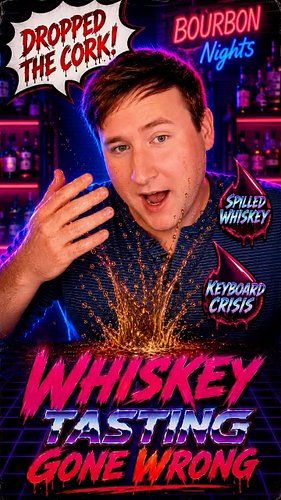 What not to do during a live whiskey tasting. 🤦‍♂️ Wait for the moment the “cork” goes on a water show. I can’t believe I did...