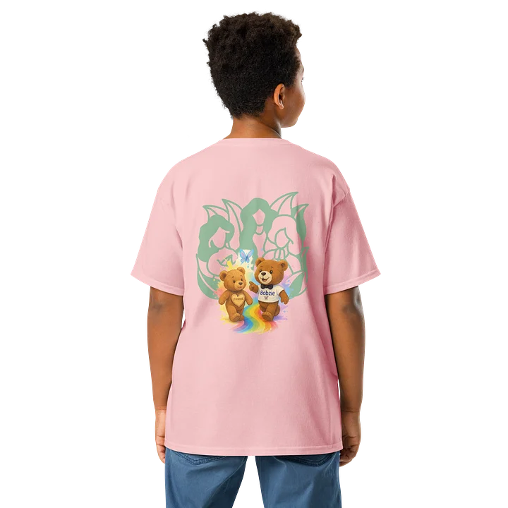 Fayzie & Bobzie – Follow Your Rainbow Pink Kids T-Shirt by FayzieBobs product image (2)
