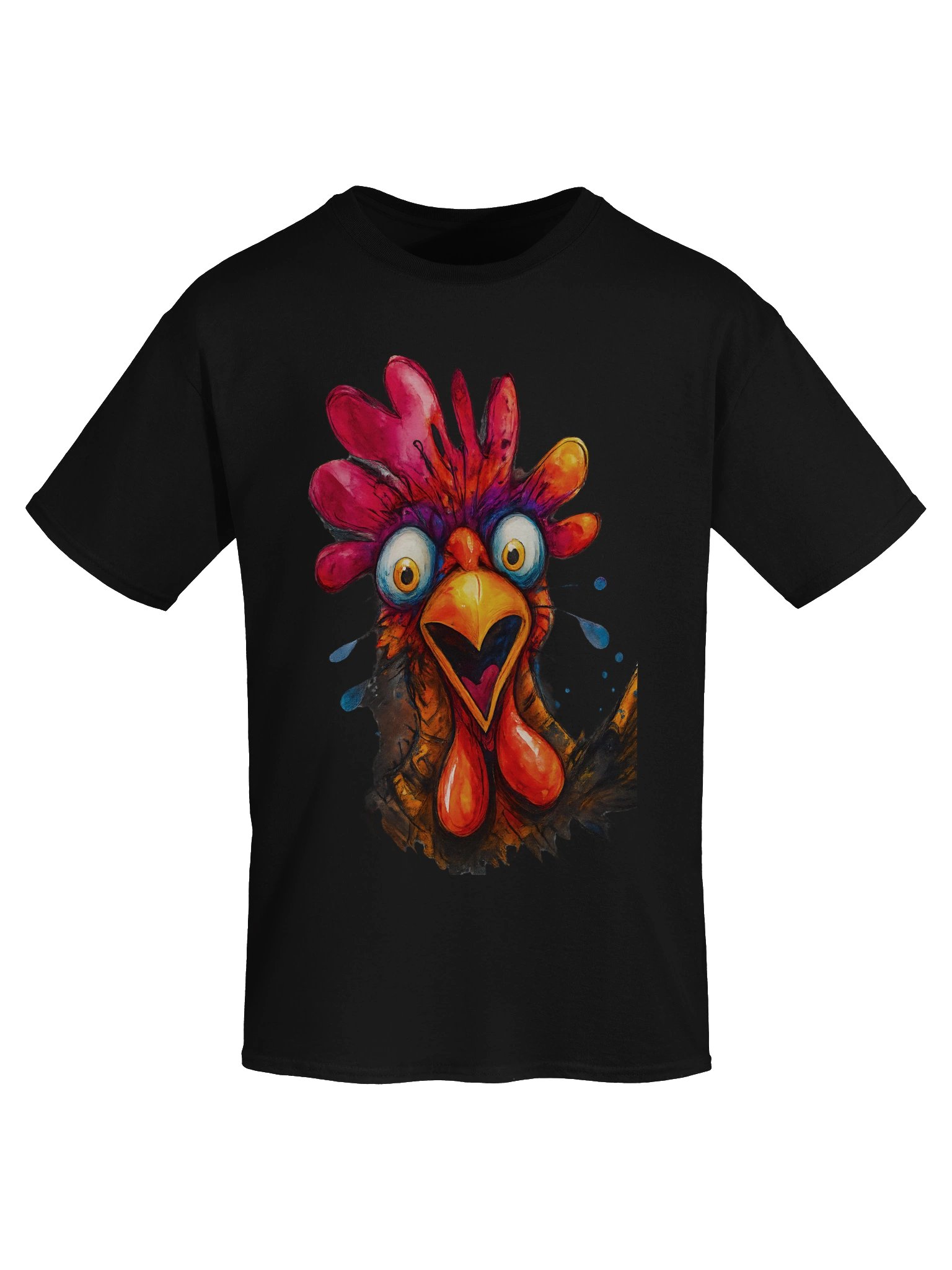 Vibrant Rooster Surprise T-Shirt product image (63)