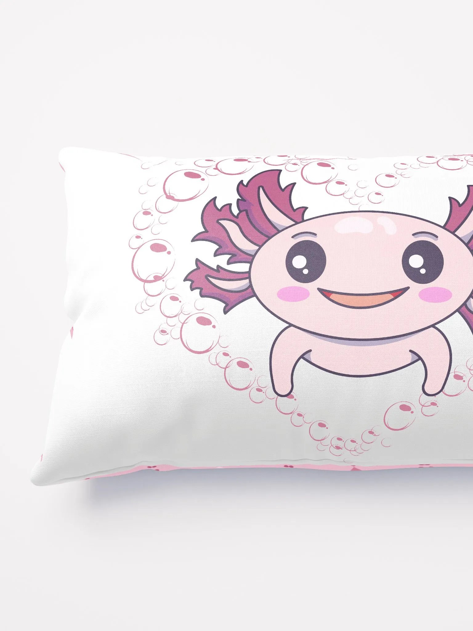 Pink And White Axolotl Pillow product image (3)