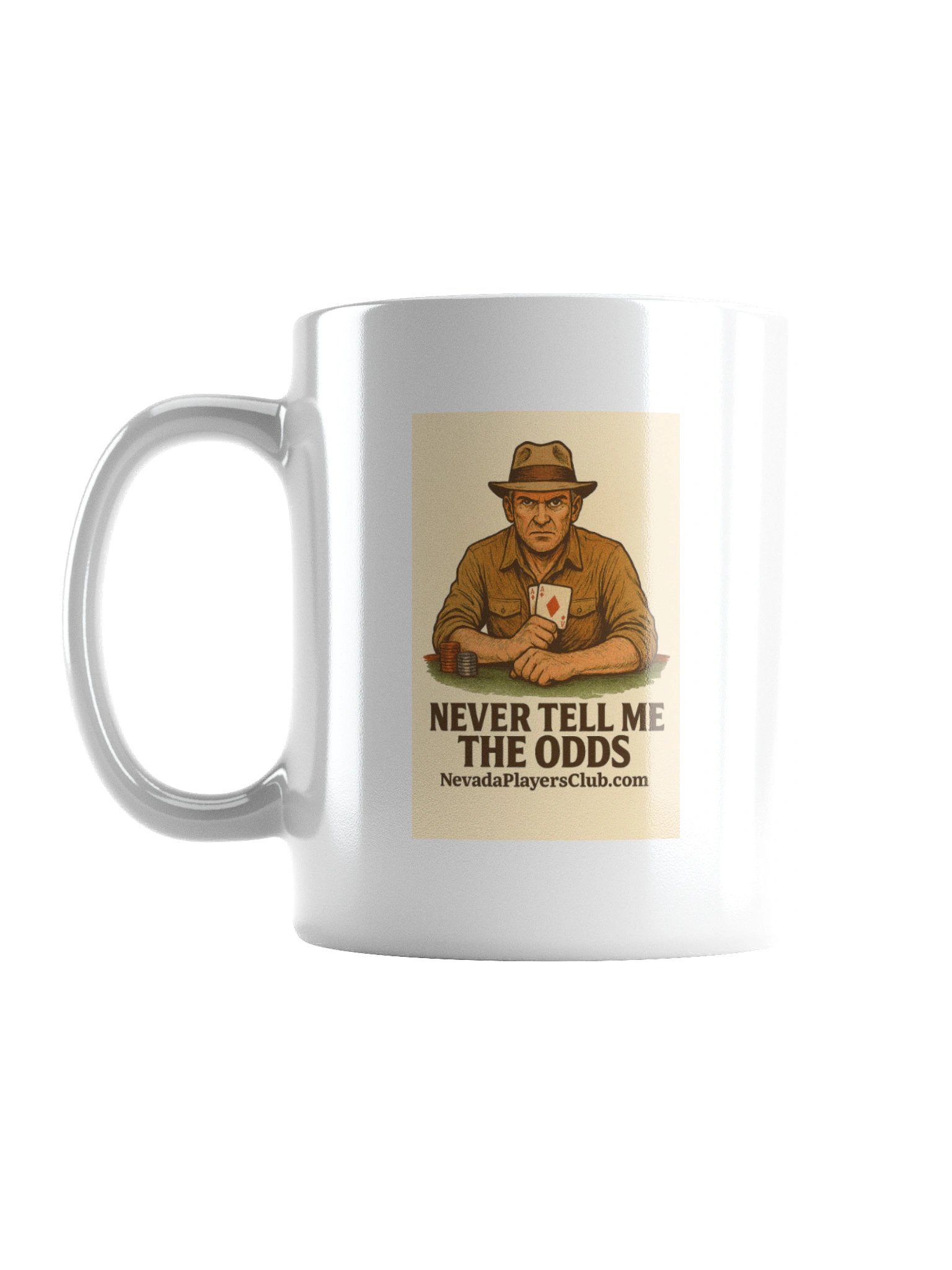 White Never Tell Me The Odds Mug - Fedora Edition product image (1)