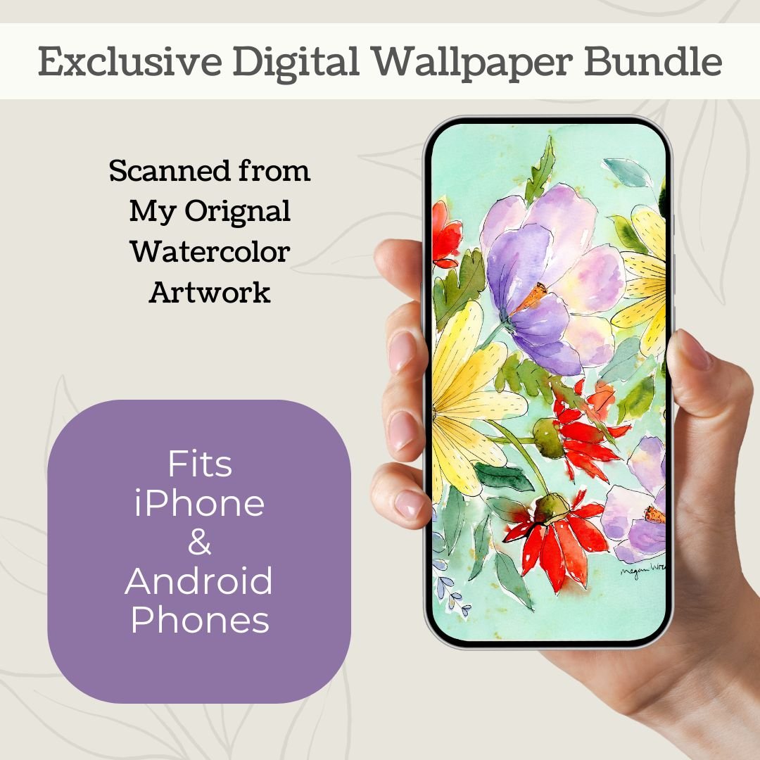 Floral Fun Digital Wallpaper Bundle product image (4)