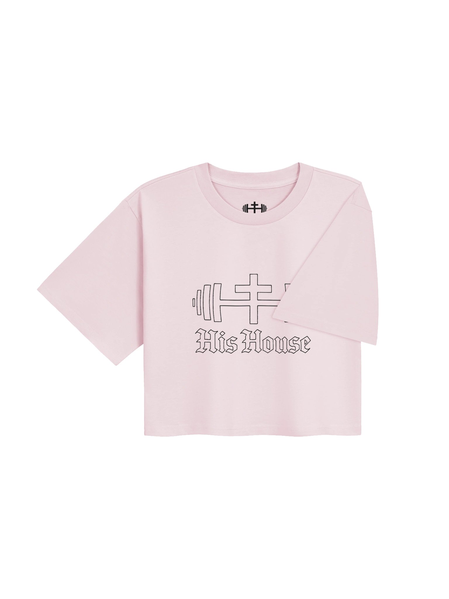 His House Womens Classic Crop Tee - Orchid/White/Ecru product image (8)