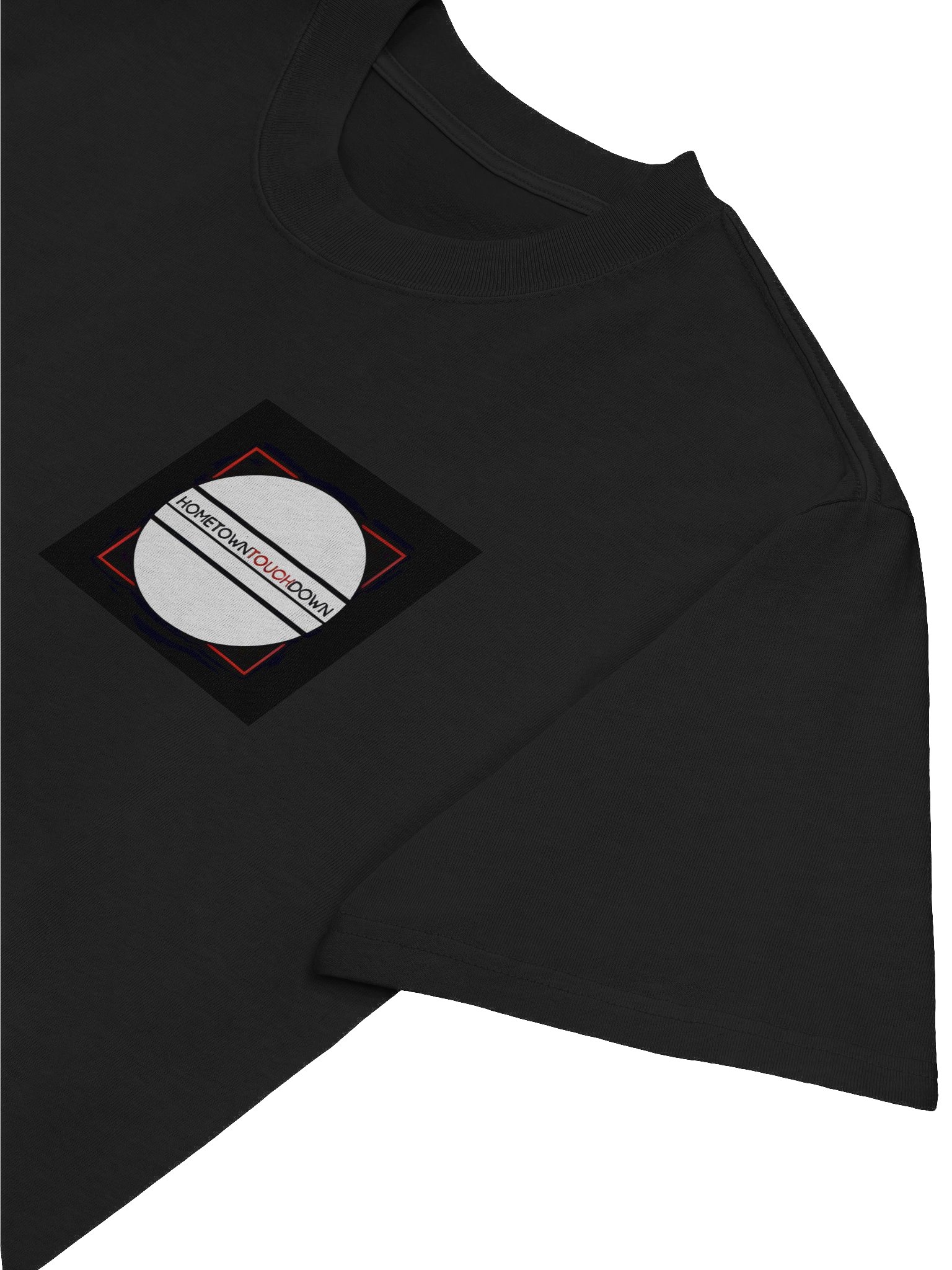 HOMETOWN TOUCHDOWN Circle Design Oversized Tee product image (5)
