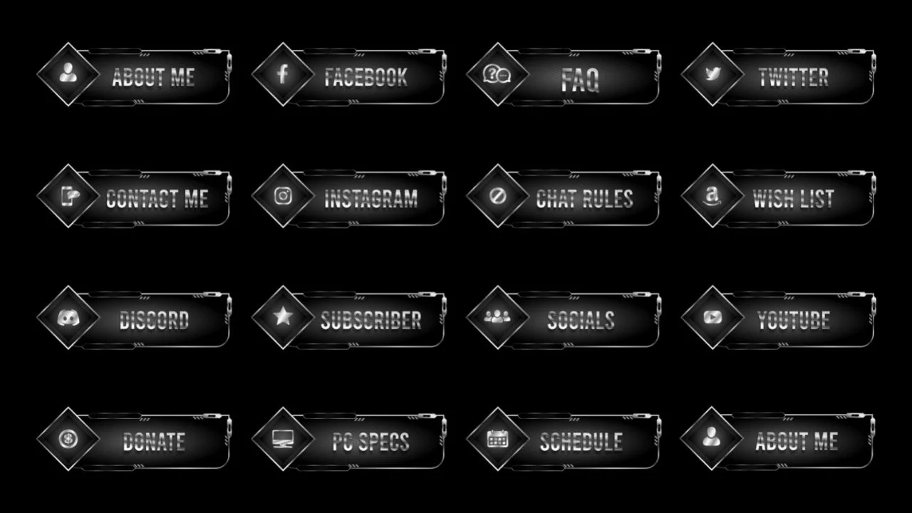Black Metal Twitch Panels product image (2)