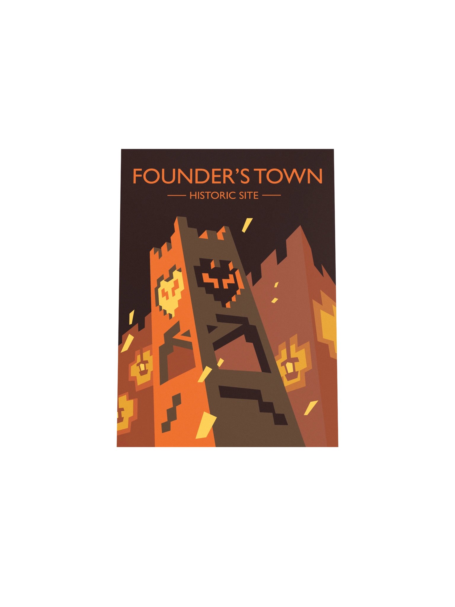 UHCG Founder's Town Poster product image (4)