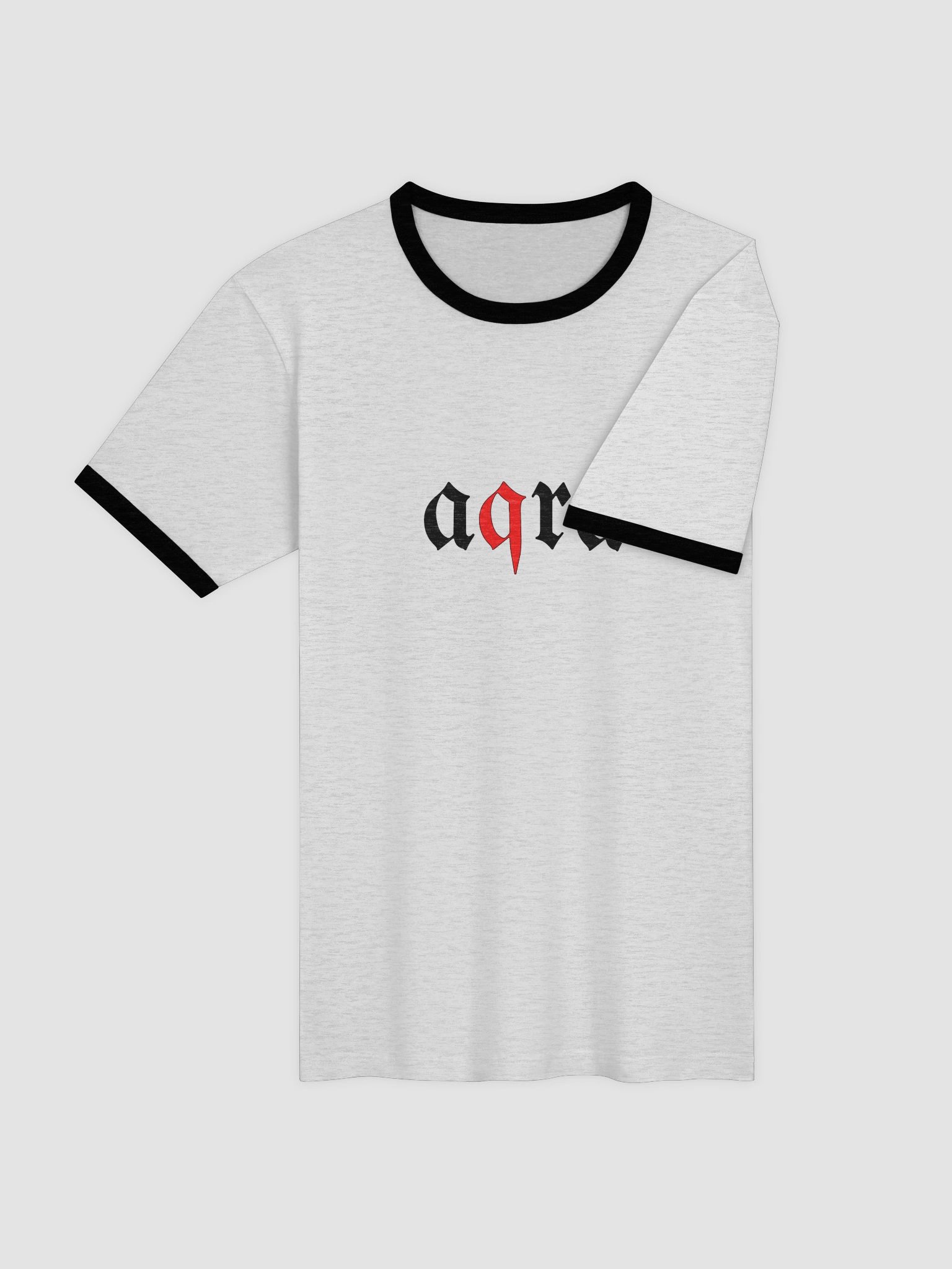 AQRA Minimal Red Abstract Symbol Ringer Tee product image (7)