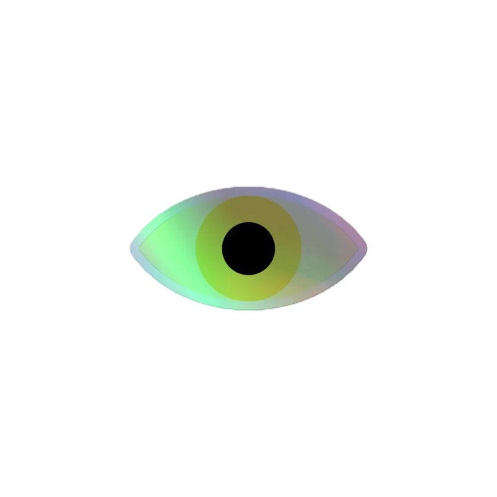 The Yellow Eyeball Halo Sticker product image (2)