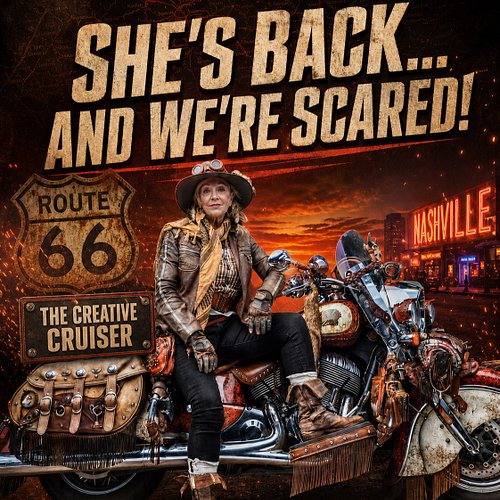 🚨 SHE’S BACK… AND WE’RE A LITTLE SCARED! 🇦🇺🏍️

Christine Fisher Keeble—better known as THE CREATIVE CRUISER—is joining us LIV...