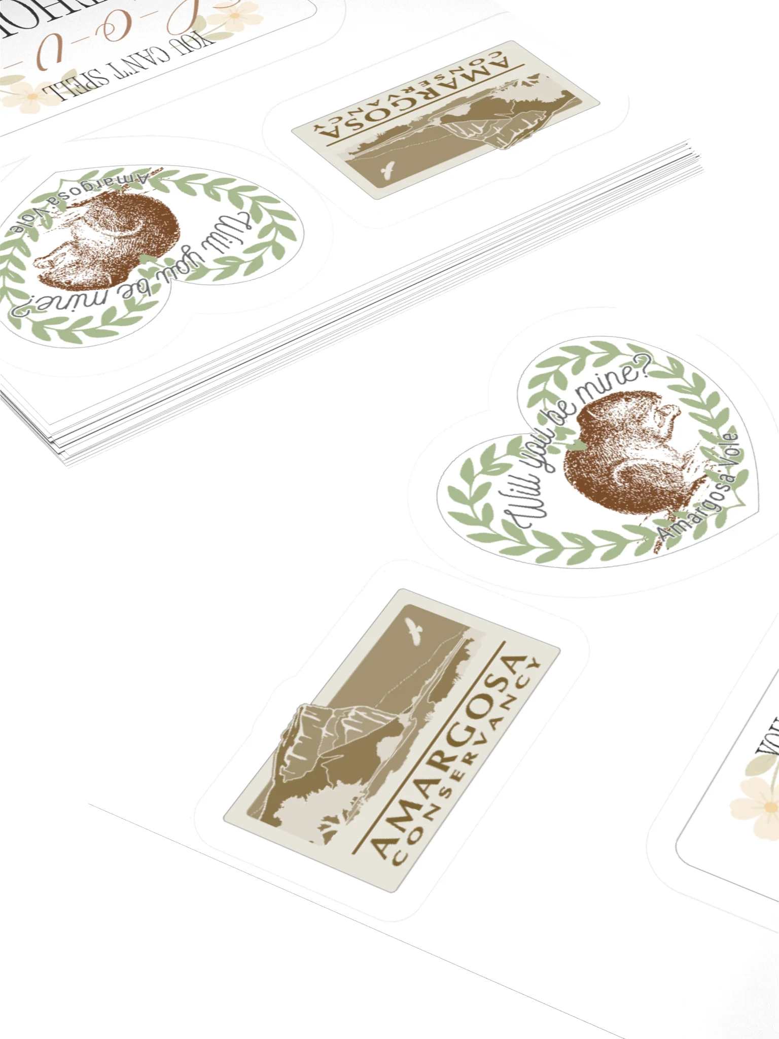 Vole Love Sticker Sheet product image (4)