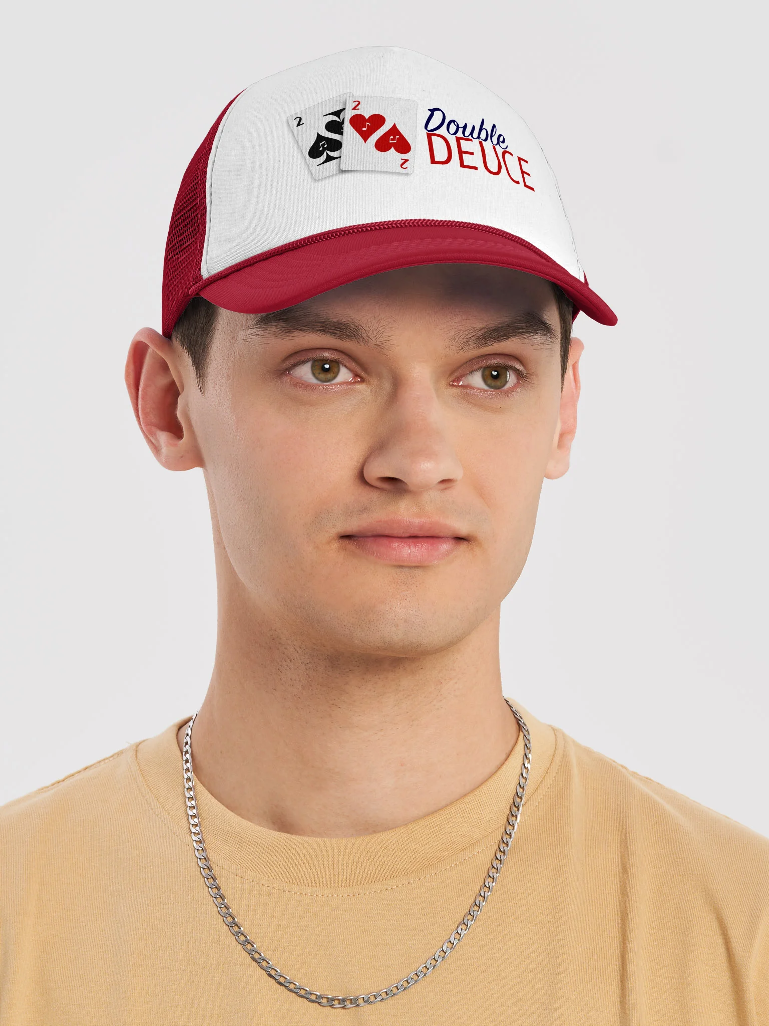 Double Deuce Trucker Cap (Red) product image (5)