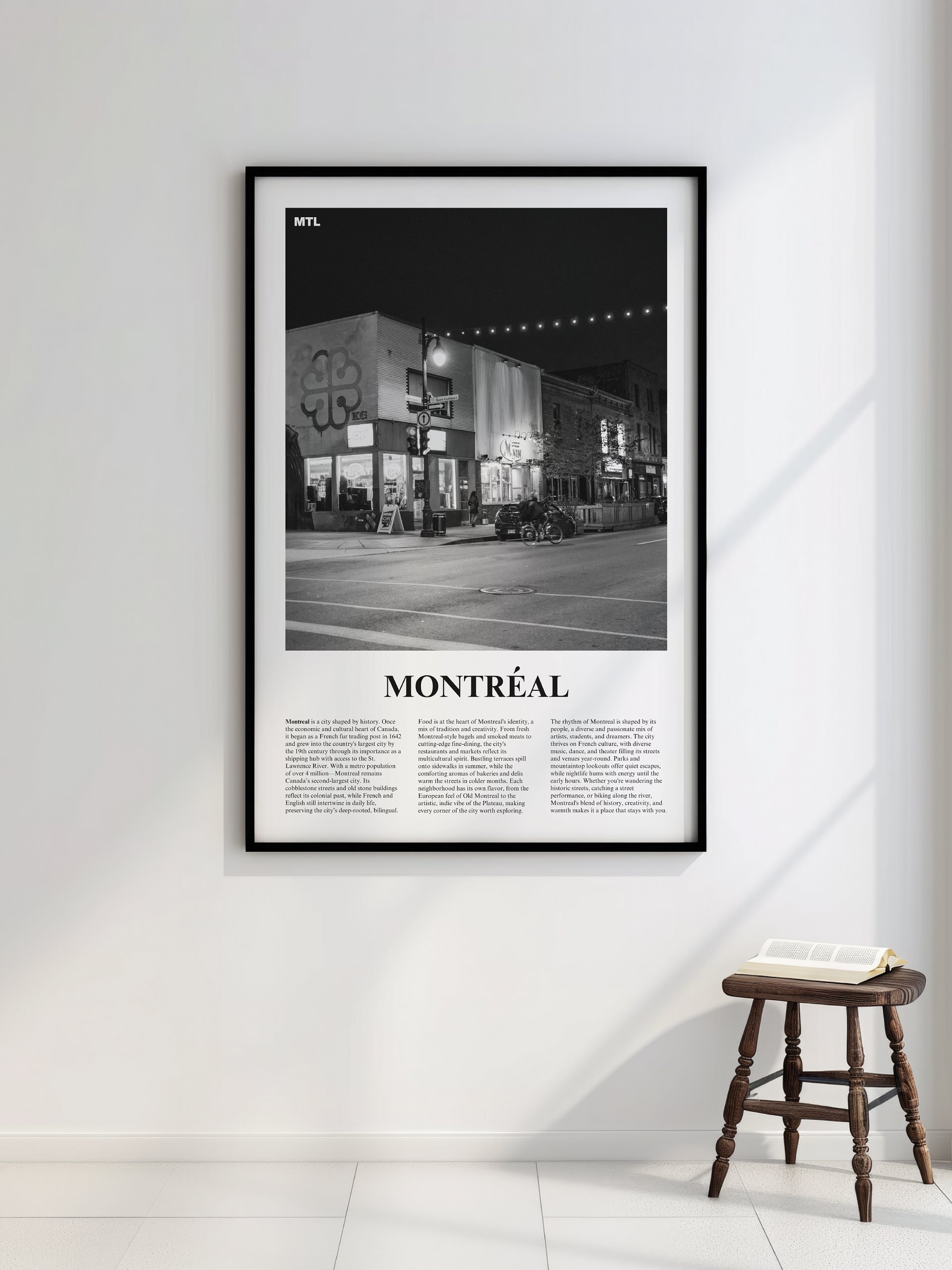 Montreal 02 Newspaper Poster | Framed product image (2)