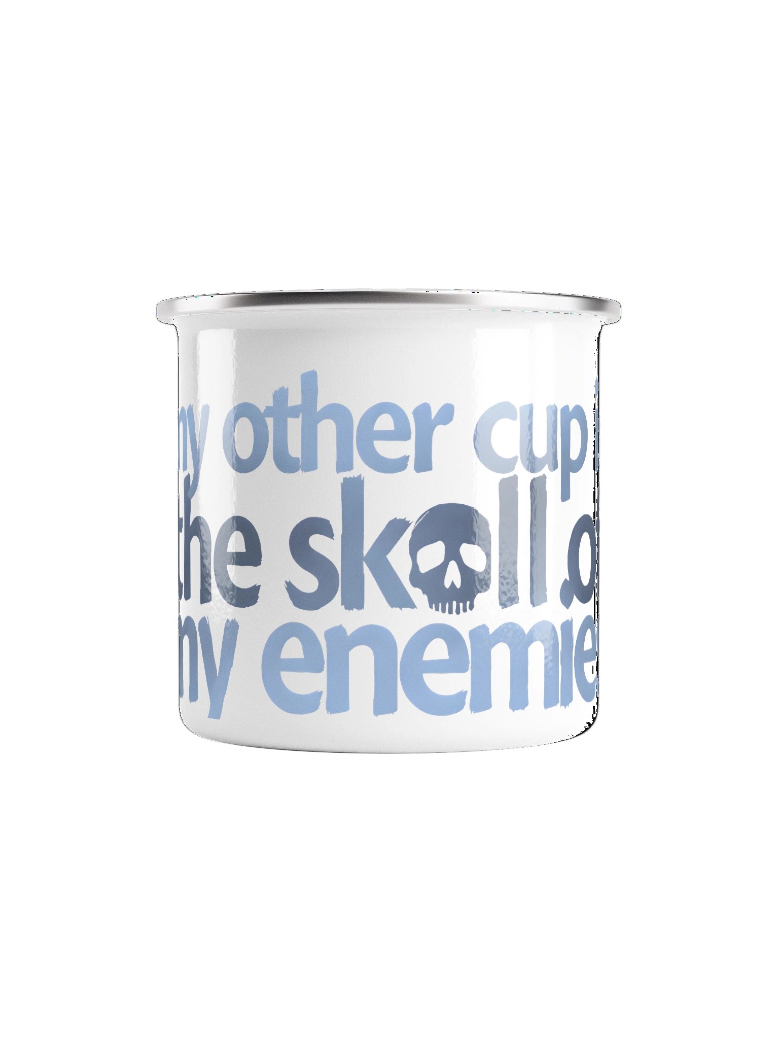 Skull of My Enemies Enamel Mug product image (2)
