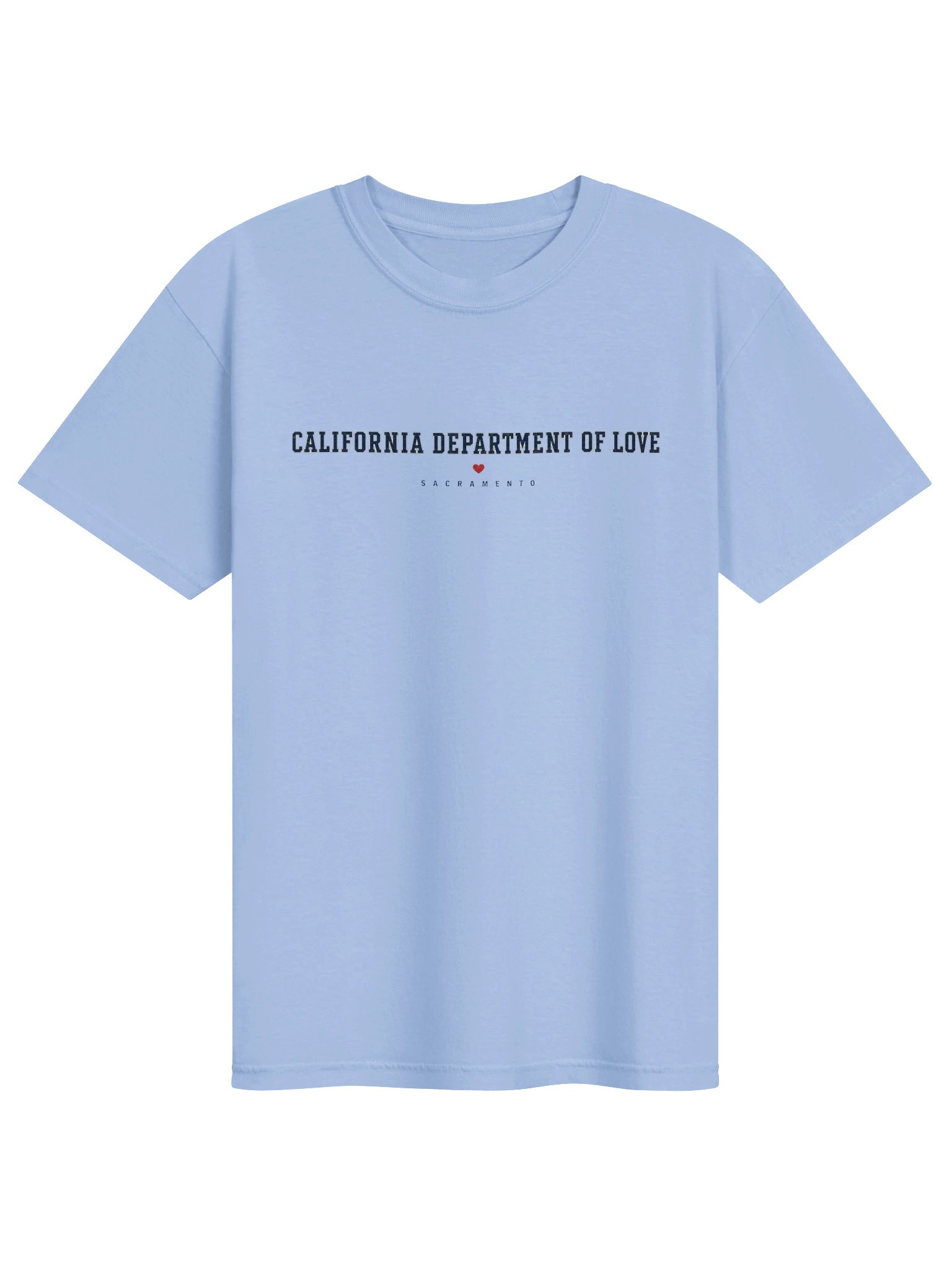 California Department of Love Sacramento Tee - Heart Wordmark product image (1)