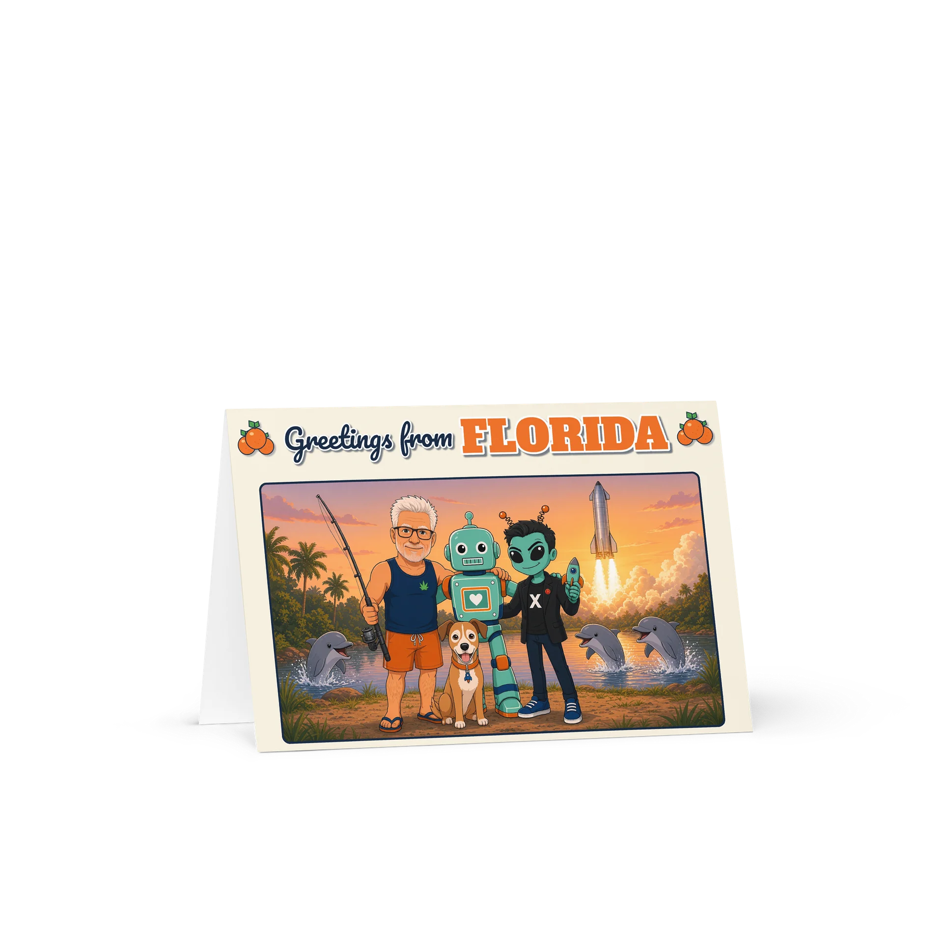 Greetings from Florida Rocket Postcard product image (1)