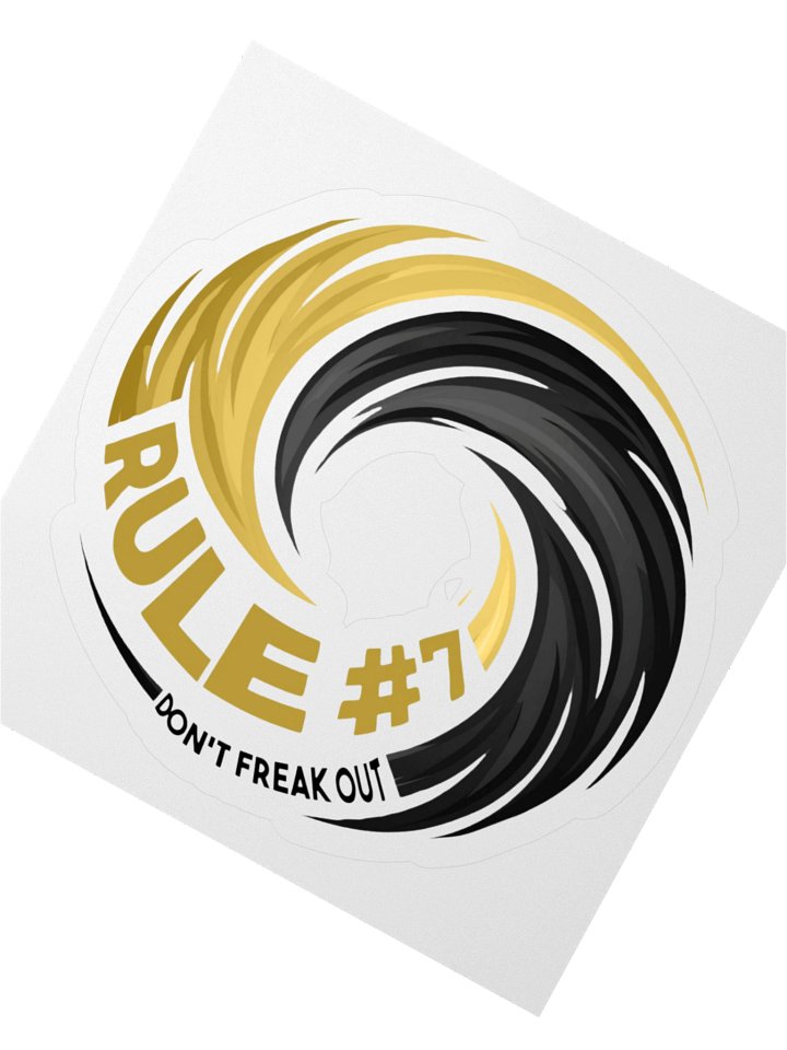 Rule #7 Sticker Black and Gold product image (4)