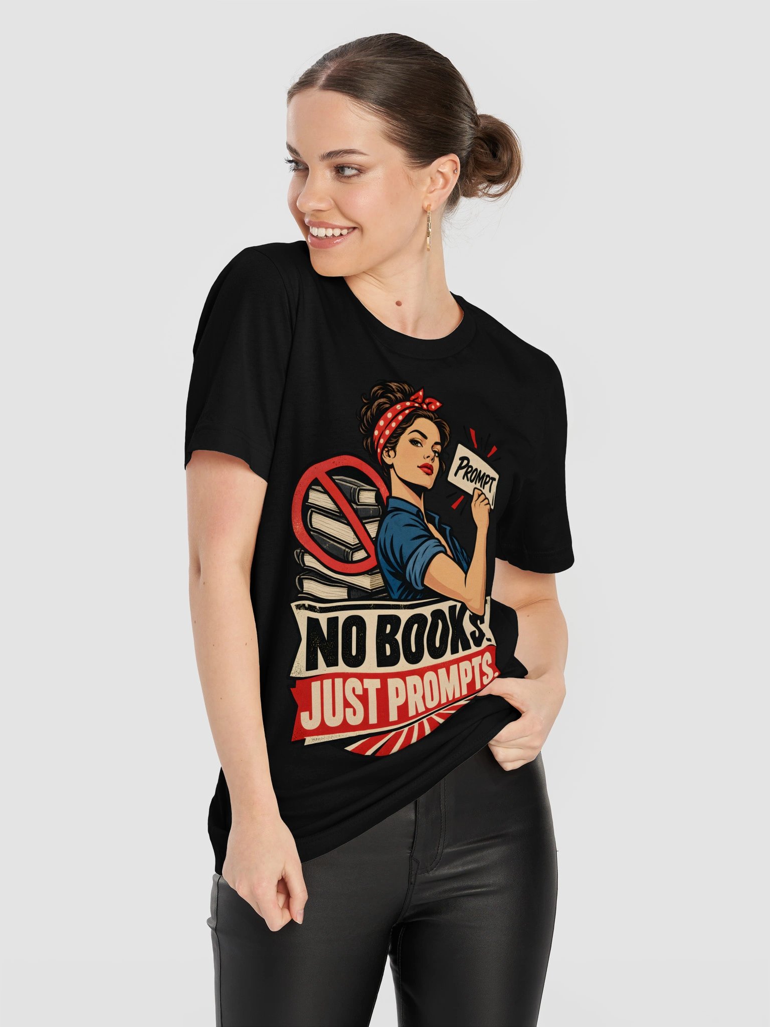 No Books, Just Prompts Tee product image (52)