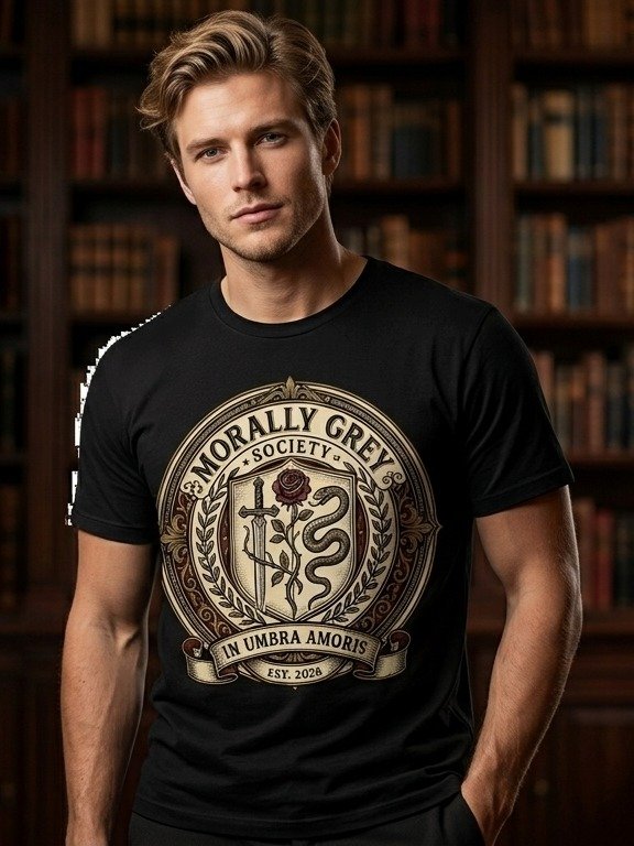 Morally Grey Society Dark Academia Bookish Crest product image (5)