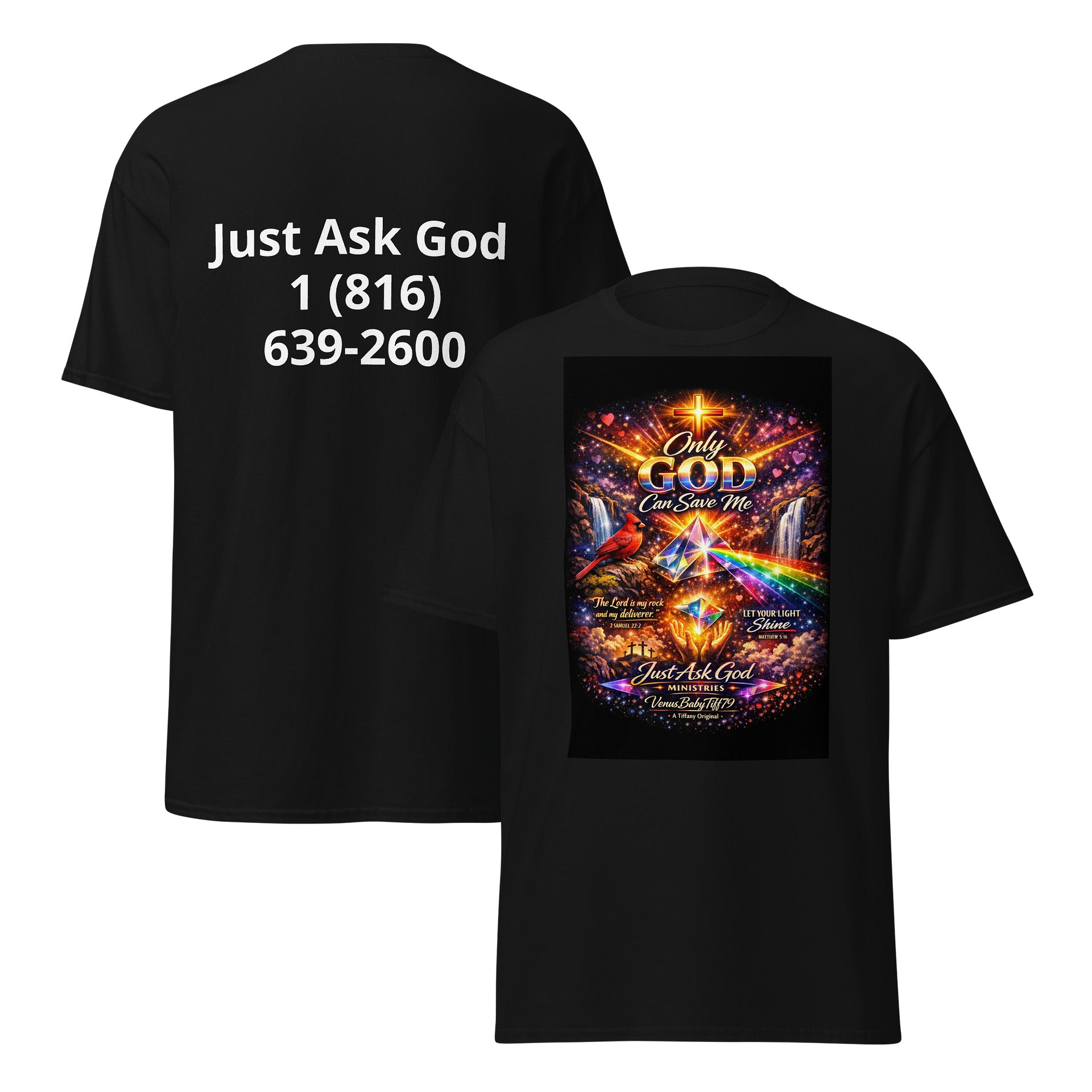 Cosmic Cross Inspirational T-Shirt product image (5)