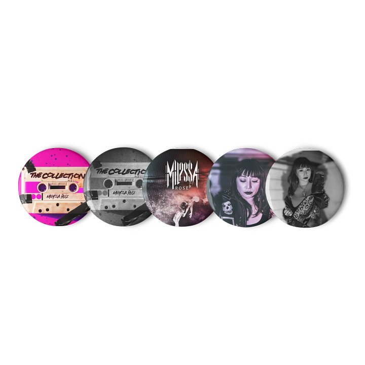 Retro Audio Cassette Pin Button Set product image (1)