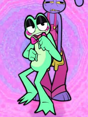 Ribbit and Jax finally meet and the afterlife and she's feeling facty @factattackadventures I animated this in a cold sweat in a single night I was possessed #tadc #theamazingdigitalcircus #ribbit #jax #animation #factattackadventures