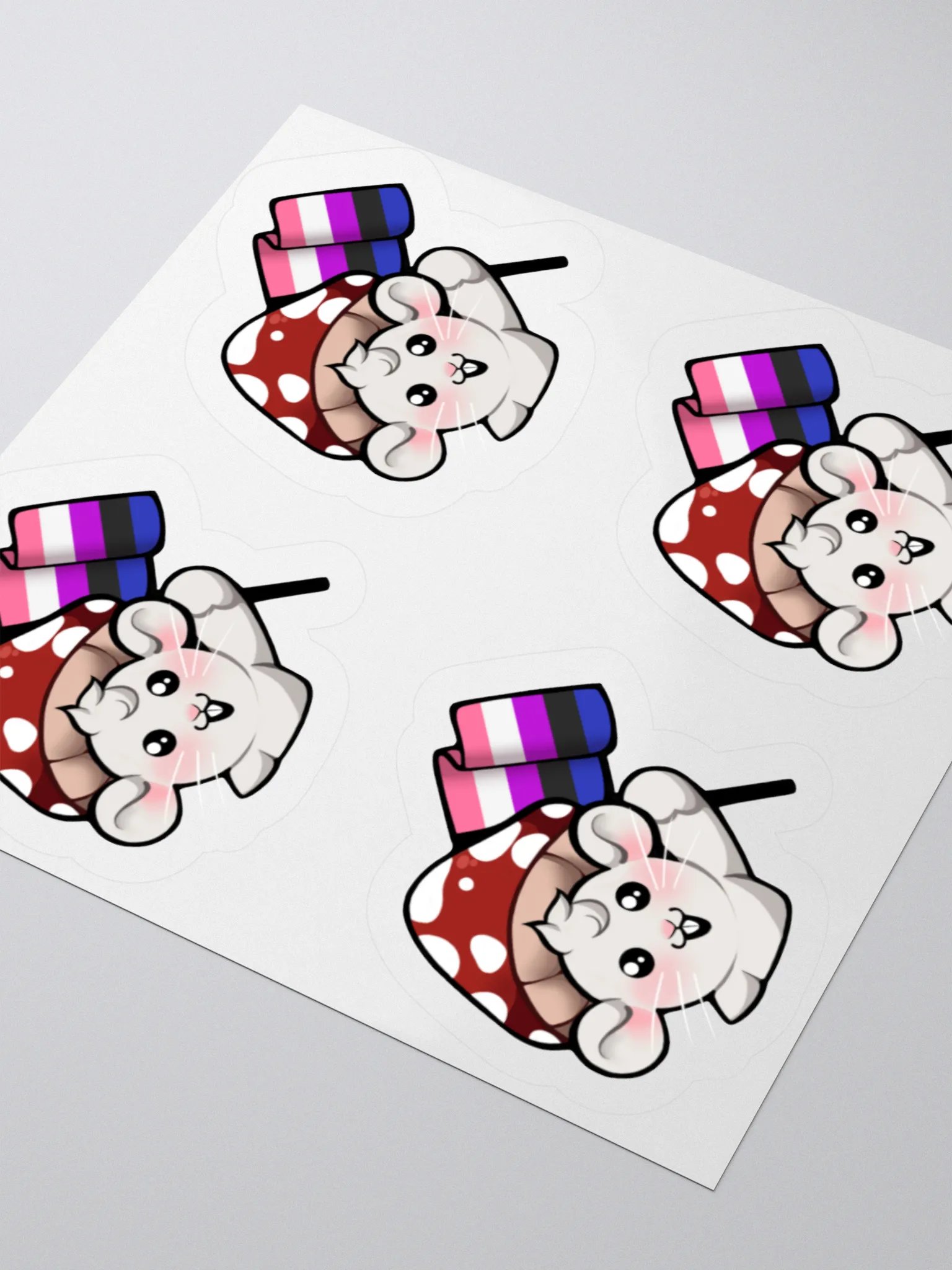 Genderfluid Pride Flag Stickers product image (3)