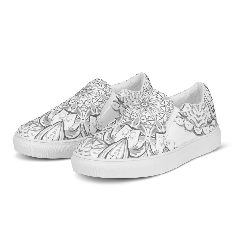 Monochrome Mandala Slip-Ons product image (5)