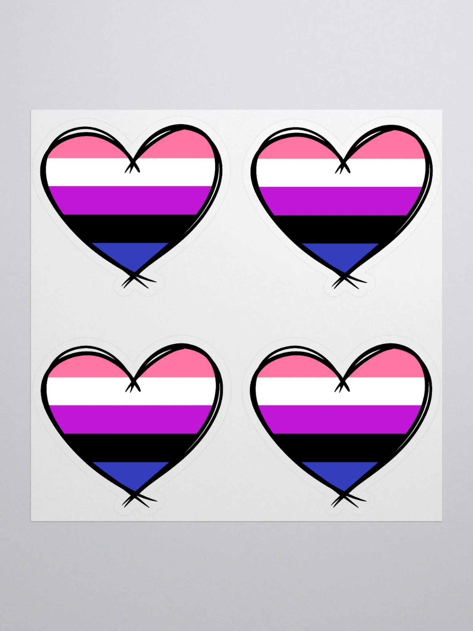 Gender Fluid Pride Stickers product image (1)