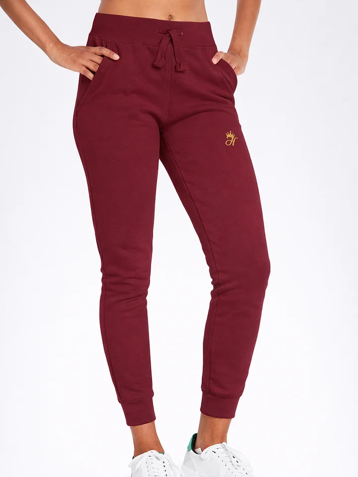 Crown-Her Set Apart Jogger — Maroon / Antique Gold product image (2)