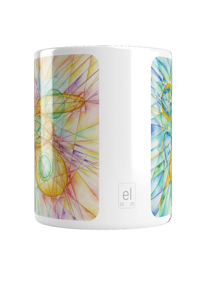 Poinsot's Paper Spaceship 1+2 - Gyroscope Physics Geometric Drawings Mug product image (2)