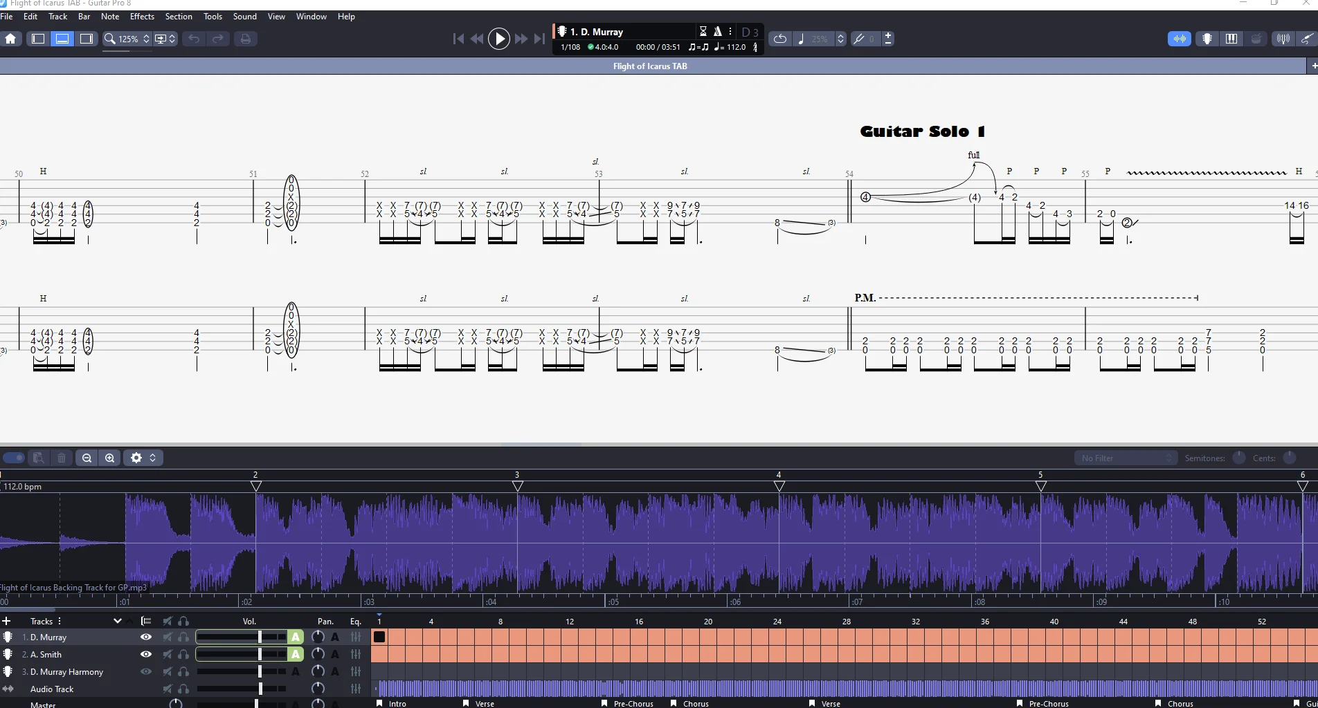 Flight of Icarus | PDF Tab + Guitar Pro | Iron Maiden product image (3)
