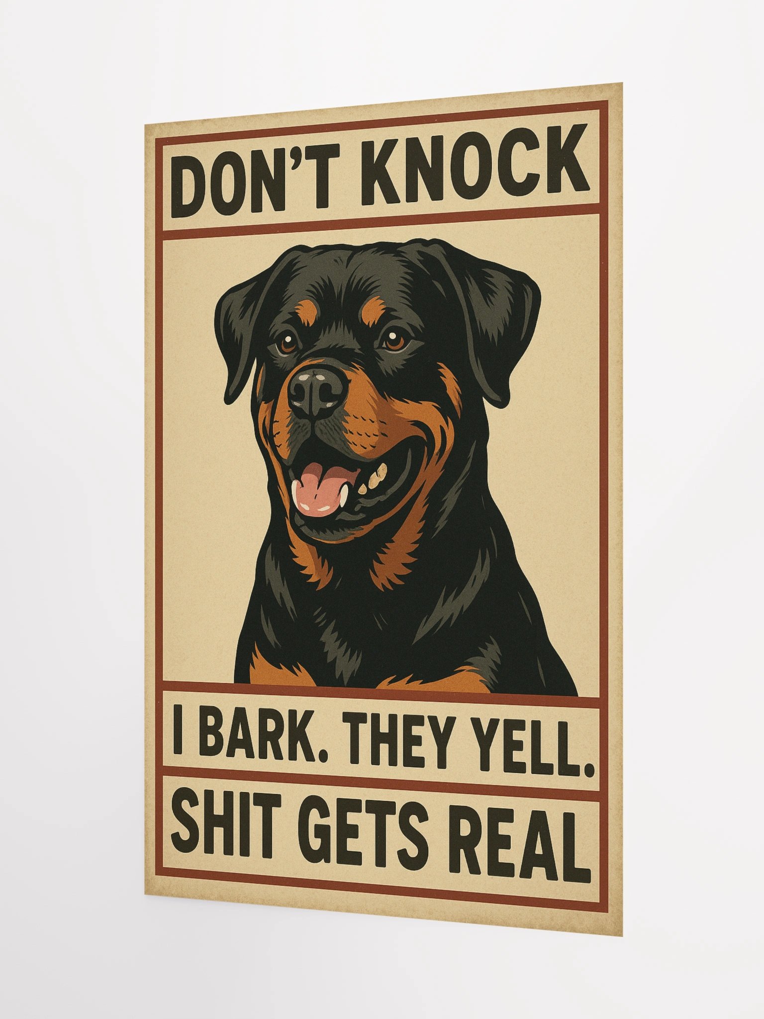 Rottweiler - Don't Knock Poster product image (7)